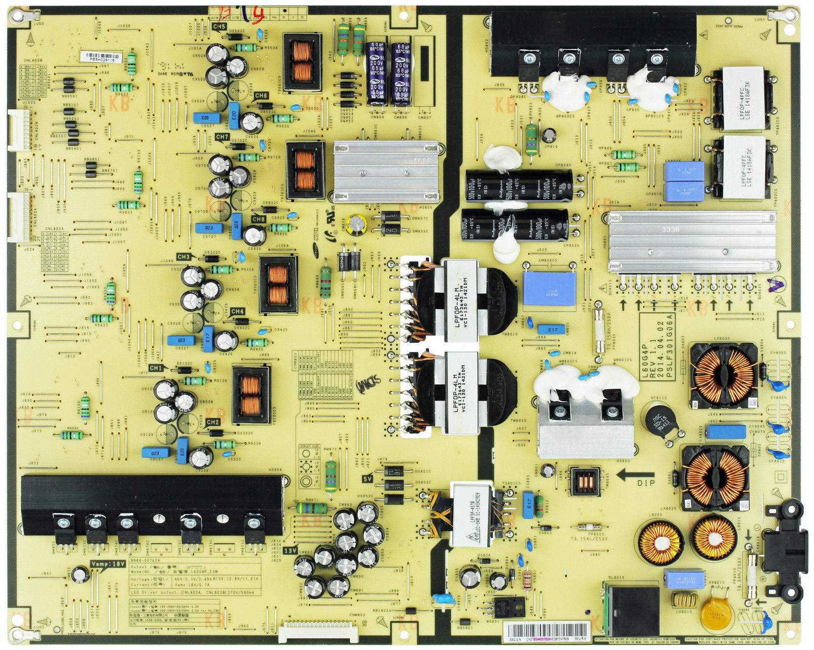Samsung BN44-00762A Netzteil / LED Board getestet